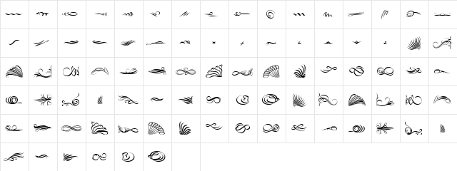 FleuronsTwo Regular font glyphpreview