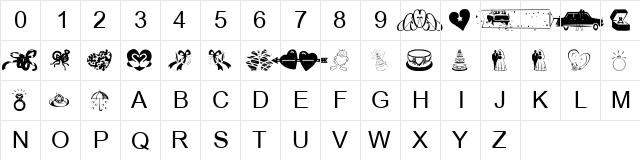 tungfont love 002 Regular font glyphpreview