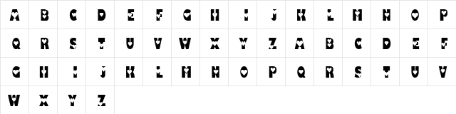 KR Love Letters Regular font glyphpreview