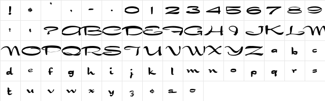 DragonWick-Bold Regular font glyphpreview