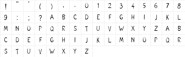 Scholar E Regular font glyphpreview