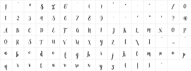 Swistblnk Neaments Regular font glyphpreview