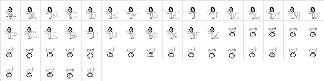 KGDIAMONDS Regular font glyphpreview