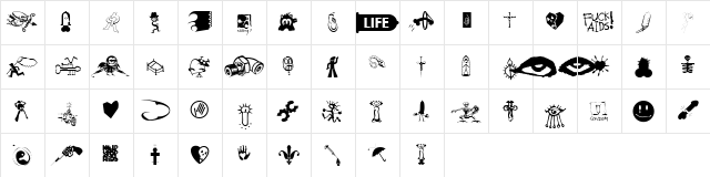 Aiding1 Medium font glyphpreview