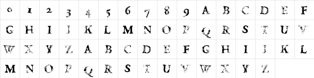 FD Carimboh Medium font glyphpreview