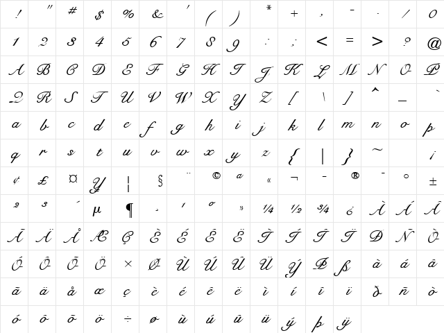 Moving' Out 1 Regular font glyphpreview