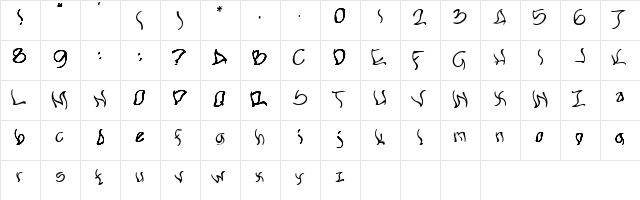 FLEXY Regular font glyphpreview