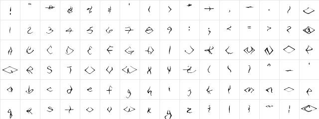VTC SeeJoBend Regular font glyphpreview