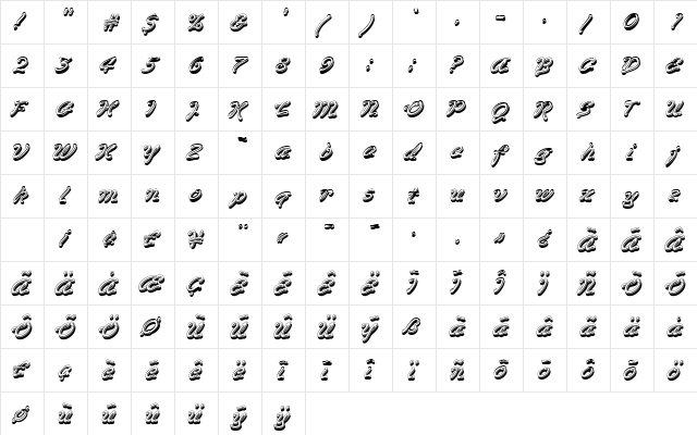 PT Toothpaste Normal font glyphpreview