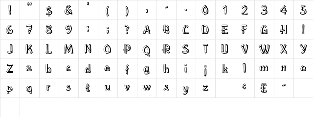 RAYLENE Regular font glyphpreview