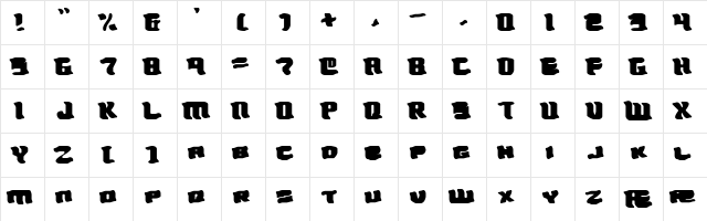 Turmoil (BRK) Regular font glyphpreview