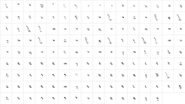 FZ UNIQUE 41 HOLLOW LEFTY Normal font glyphpreview