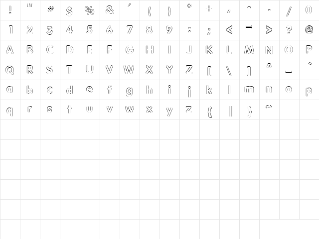 Round & Neat 1 Regular font glyphpreview