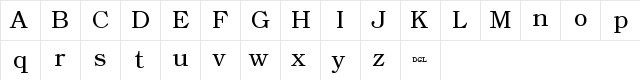 Angleterre Book - DGL (Trial) Regular font glyphpreview