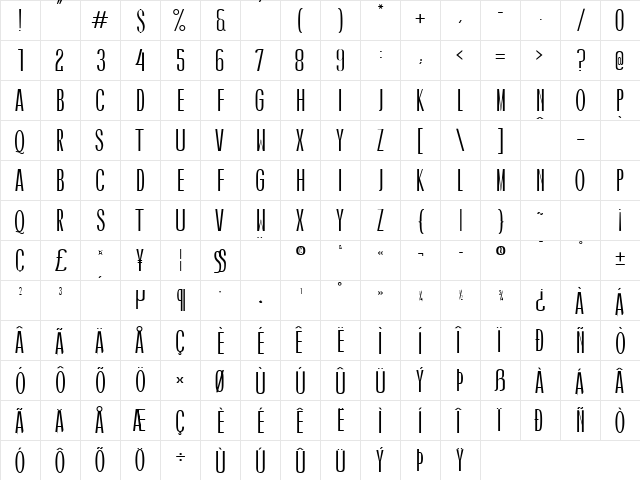 Caledo Bold font glyphpreview