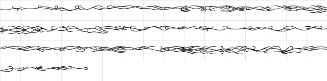 Tribal Dividers BTN Regular font glyphpreview