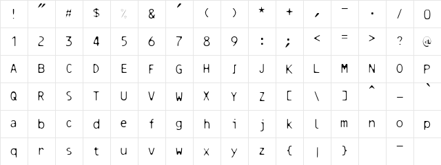 ResbalosoSlippingA Regular font glyphpreview