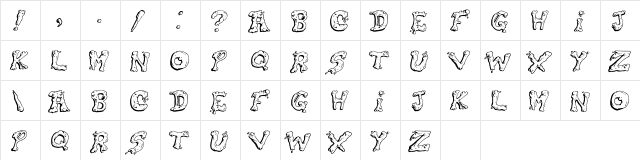 Snot Regular font glyphpreview