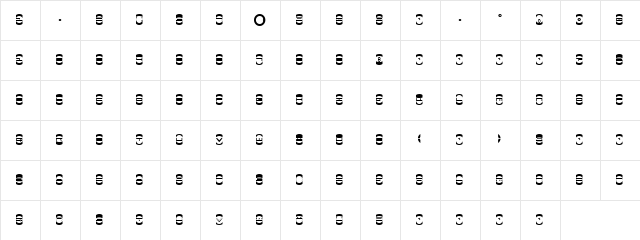 Wafers Regular font glyphpreview