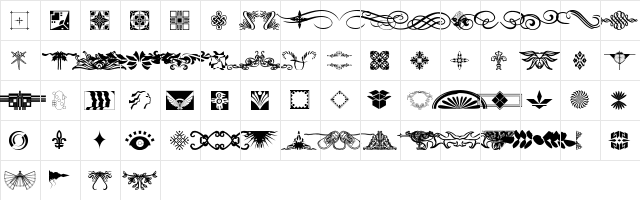 DesignerDing Regular font glyphpreview