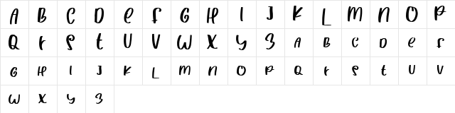 CHRISTMAS GIVEAWAY Regular font glyphpreview