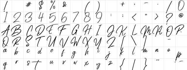 Radicalis Regular font glyphpreview