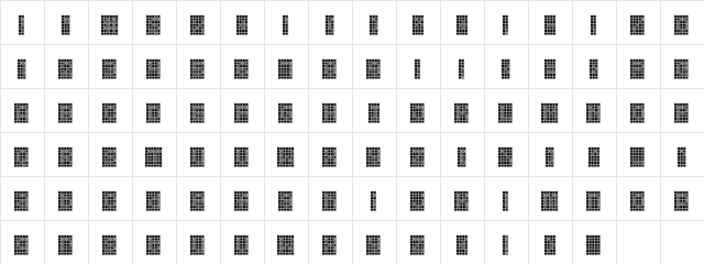 Squarodynamic 09 Regular font glyphpreview