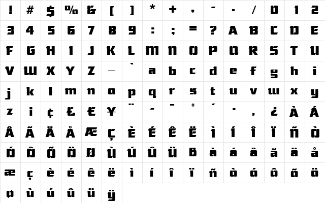 AndreaBecker Regular font glyphpreview