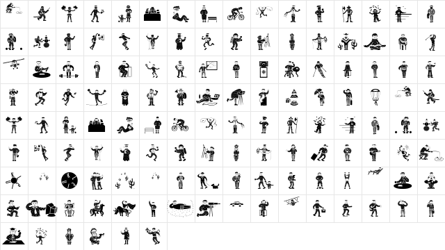 RareClothes Regular font glyphpreview