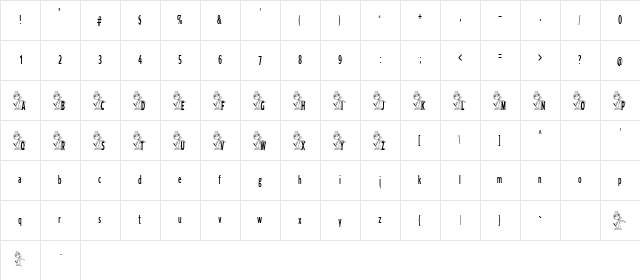 CanisFamiliaris Regular font glyphpreview