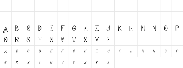 Missily Horn Regular font glyphpreview