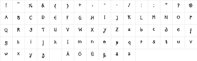 Tricktreatsleep_bold Regular font glyphpreview