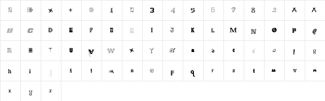 FS Collaboration 1 Regular font glyphpreview