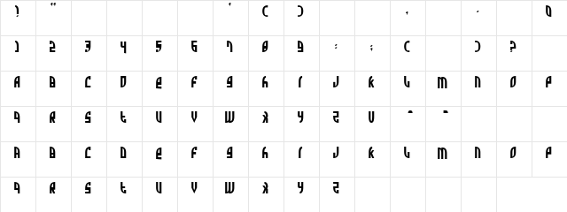 Square Circle Regular font glyphpreview