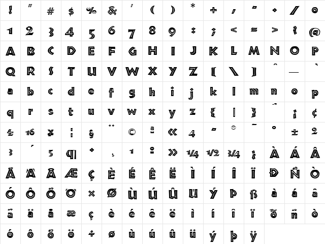 TFNeueneulndInSoOsf Normal font glyphpreview