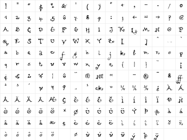 MotionLight Regular font glyphpreview