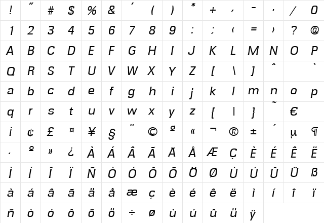 Rochester-RegularIta Regular font glyphpreview