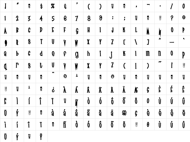 Surf Safari Regular font glyphpreview
