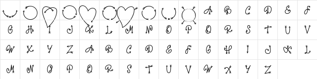 Monorow One Regular font glyphpreview