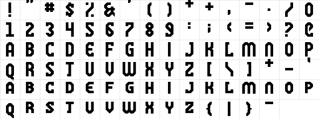You Can't Kill Old School Regular font glyphpreview