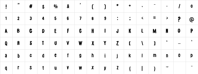 Luthfya Regular font glyphpreview