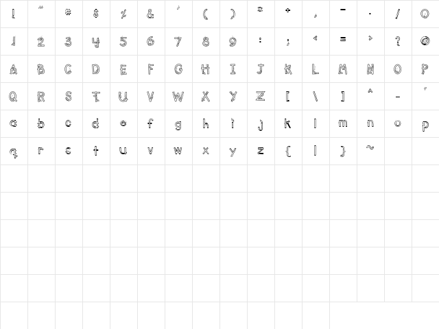 LD Falling Leaves Regular font glyphpreview