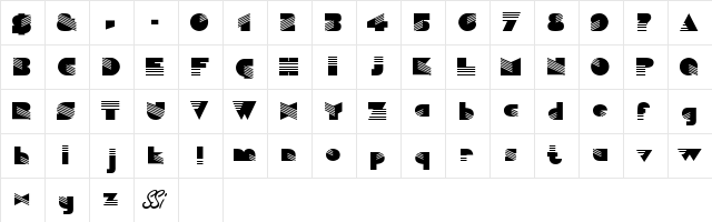 Muse Display SSi Regular font glyphpreview