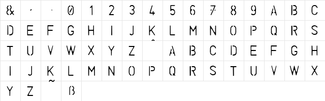 Mould Regular font glyphpreview