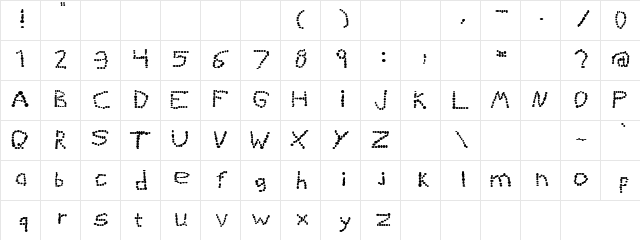 Dot Spot Regular font glyphpreview