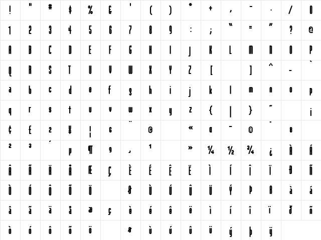 ModulaRoundBlack Regular font glyphpreview
