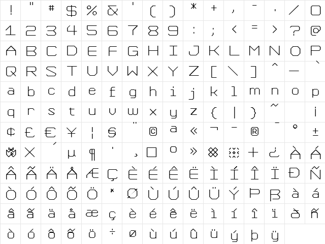 Formation SemiBold font glyphpreview