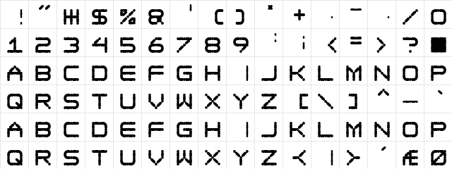 Ego trip Fat Regular font glyphpreview