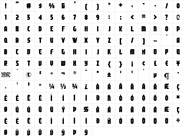 Shall We Gdansk NF Regular font glyphpreview