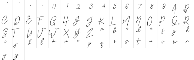 Mellati Regular font glyphpreview